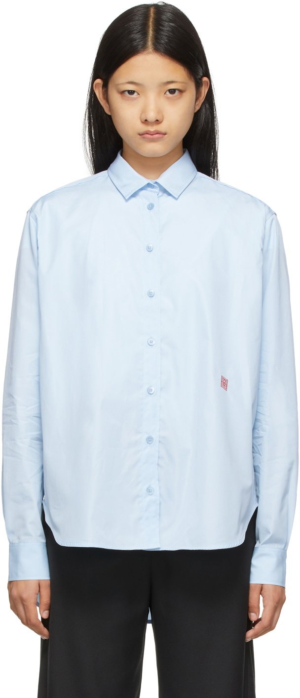 Totême Blue Cotton Signature Shirt