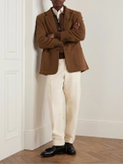 UMIT BENAN B - Brushed Wool and Cashmere-Blend Blazer - Brown