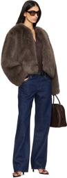Citizens of Humanity Brown Esme Faux-Fur Jacket