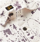 Needles - Paint-Splattered Denim Jacket - White