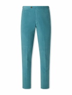Sid Mashburn - Juniper Stretch Cotton-Moleskin Trousers - Blue
