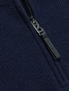 BOGNER - Derek-1 Virgin Wool and Cashmere-Blend Half-Zip Ski Midlayer - Blue