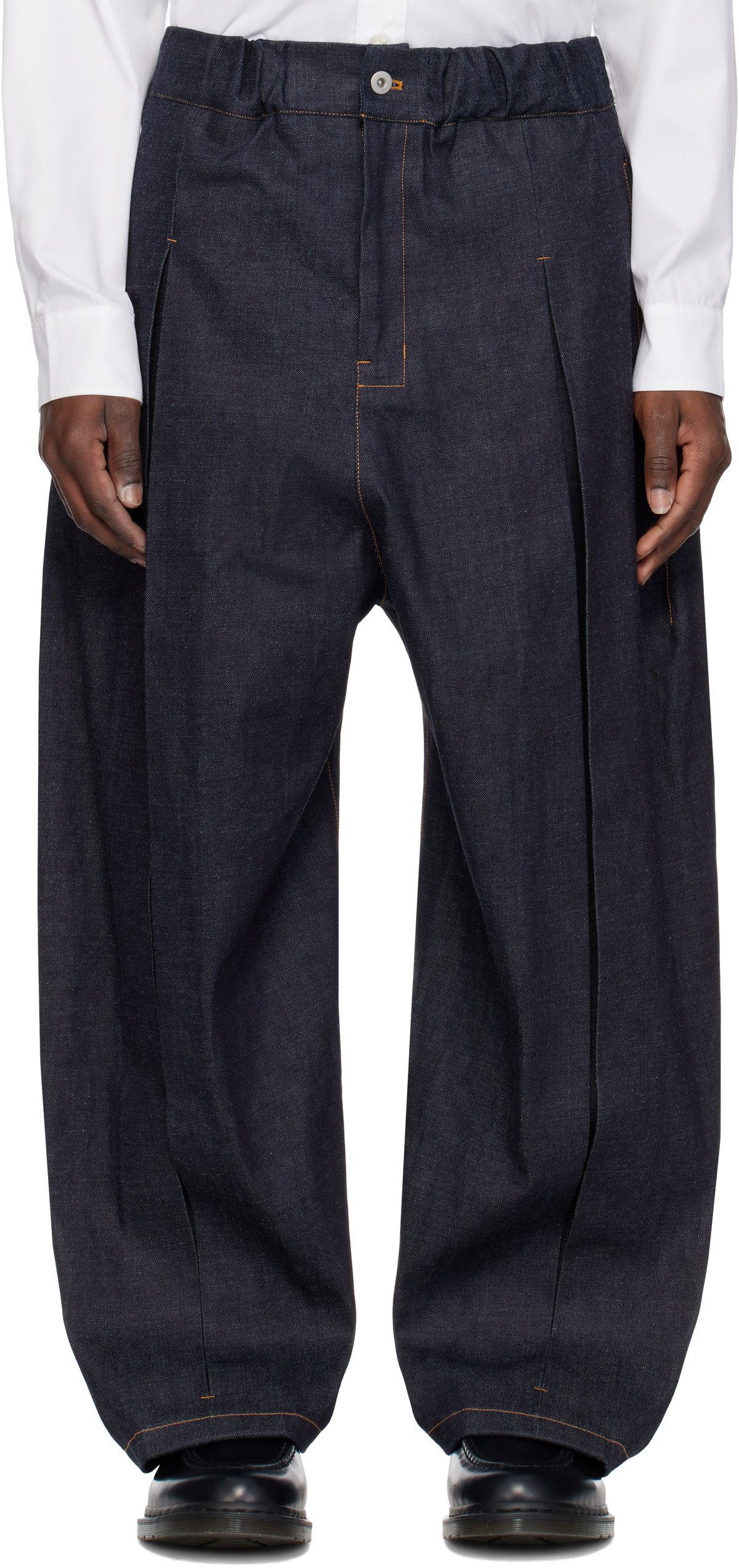 SAGE NATION Blue Box Pleat Jeans SAGE NATION