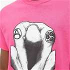Pleasures Men's Bended T-Shirt in Hot Pink