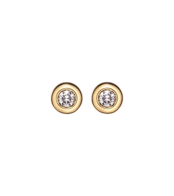 Photo: David Yurman Pavé 18kt gold earrings with diamonds