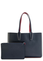 Christian Louboutin Cabata Small Leather Tote - Navy - One Size