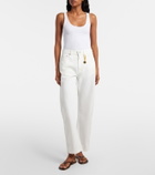 Stella McCartney Embellished barrel-leg jeans