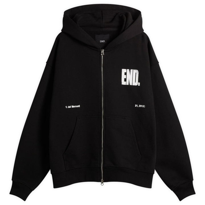 Photo: END. Milano Creed Zip Hoodie in Black