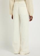 Brunello Cucinelli Dyed Wide-leg Denim Jeans White