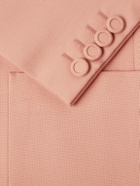 Valentino Garavani - Single-Breasted Wool-Nattè Blazer - Pink
