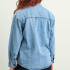 DUNST Women's Denim Shirt in Classic Blue