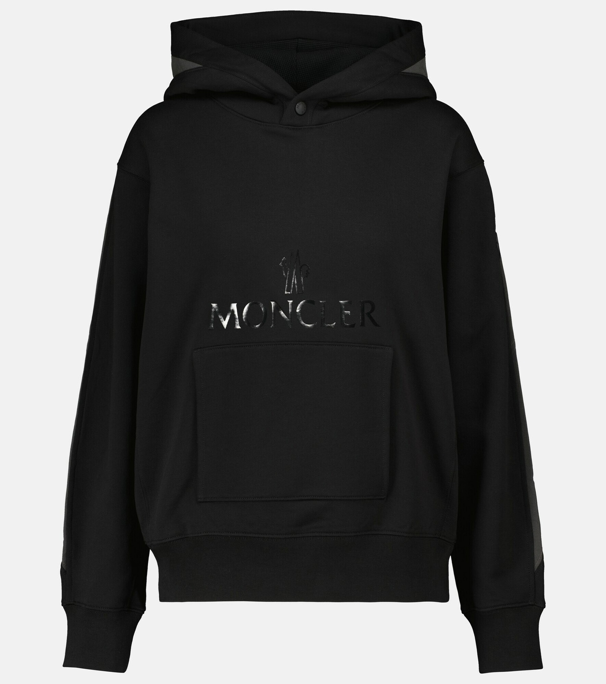 Moncler - Logo cotton hoodie Moncler