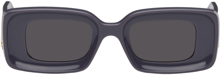 Photo: Loewe Purple Rectangular Sunglasses