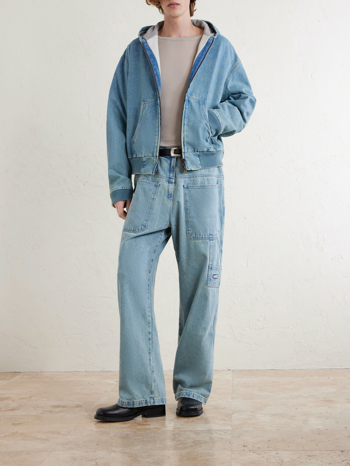 VETEMENTS - Hooded Denim Jacket - Blue