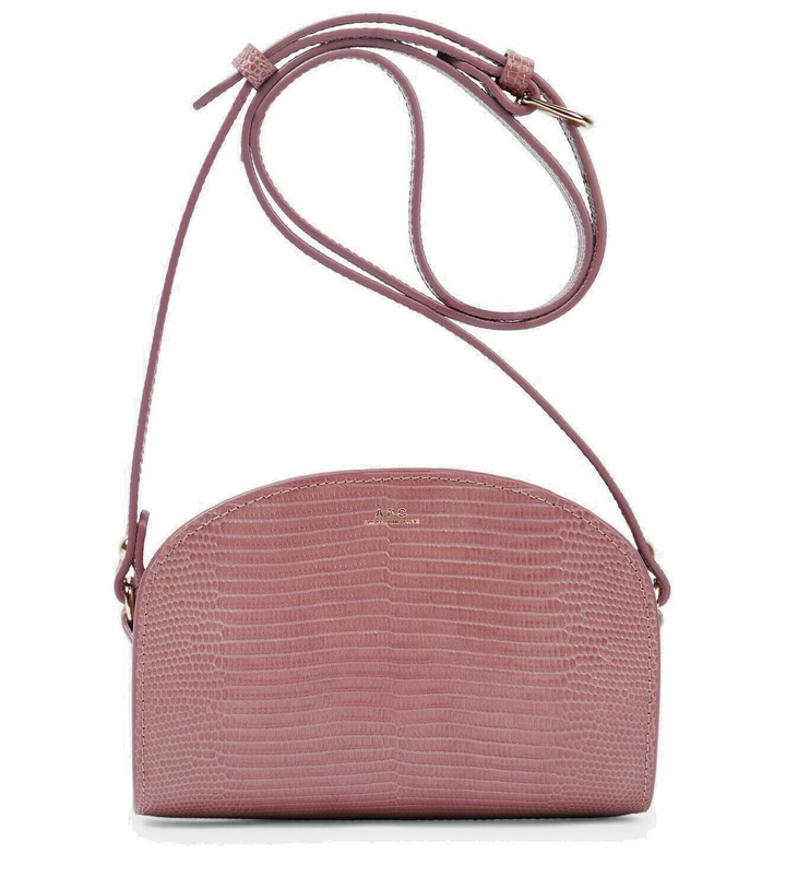Photo: A.P.C. Demi-Lune Mini leather crossbody bag