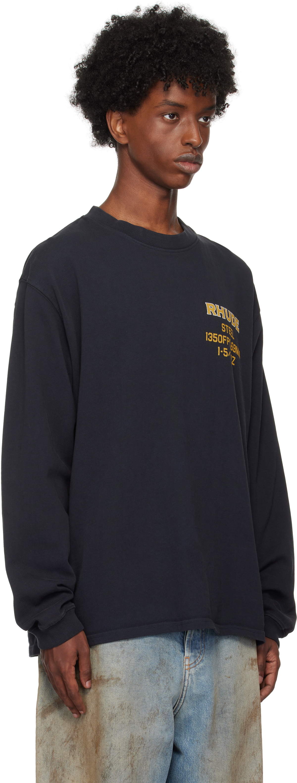 Tシャツ・カットソー RHUDE Men T-shirt Black RHSS24TT08012610 0610 Cross_2.jpeg