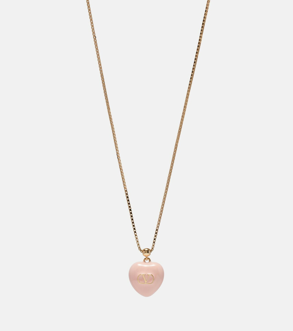 Valentino VLogo enamel pendant necklace
