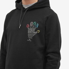 Paul Smith Men's Hand Print Logo Popover Hoody in Black