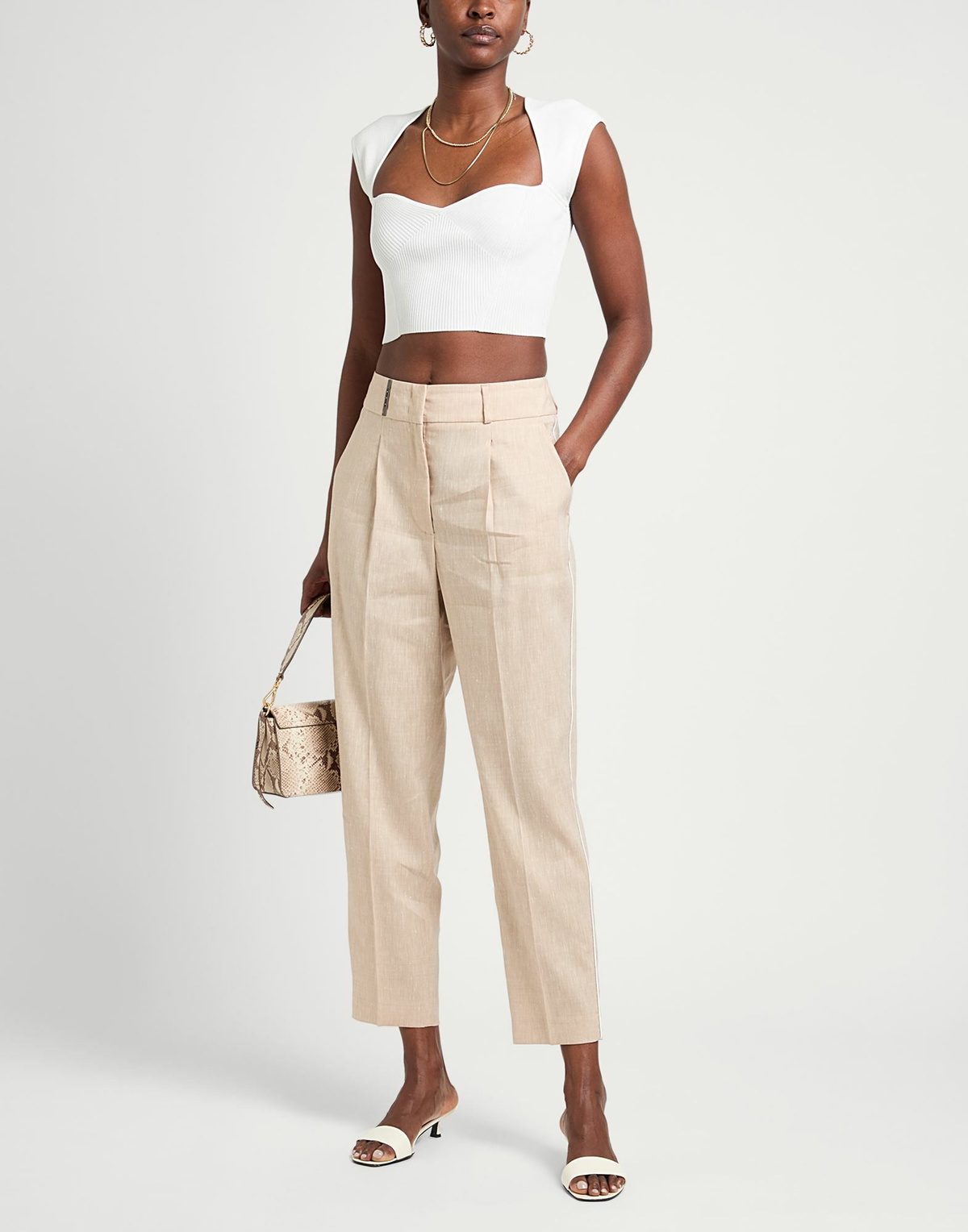 Peserico Womens Pants Sand