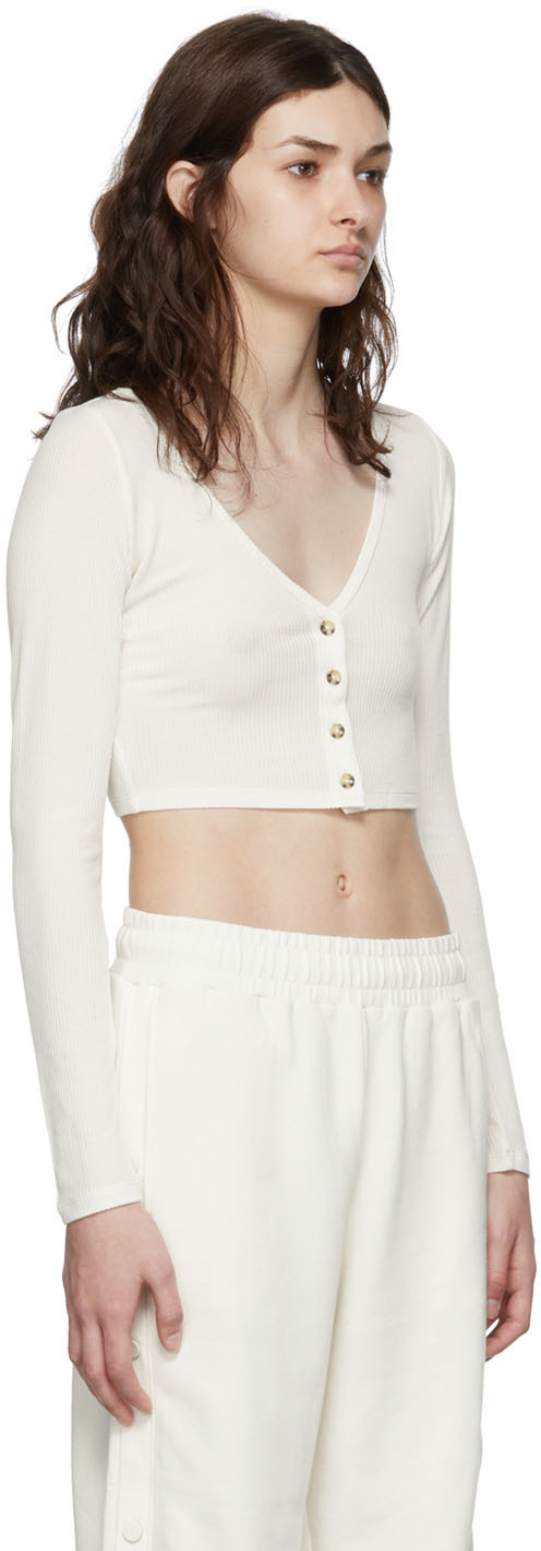 Alo Off-White Modal Cardigan