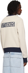 Entire Studios Off-White Contro Crew Sweatshirt