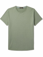 Loro Piana - Silk and Cotton-Blend T-Shirt - Green