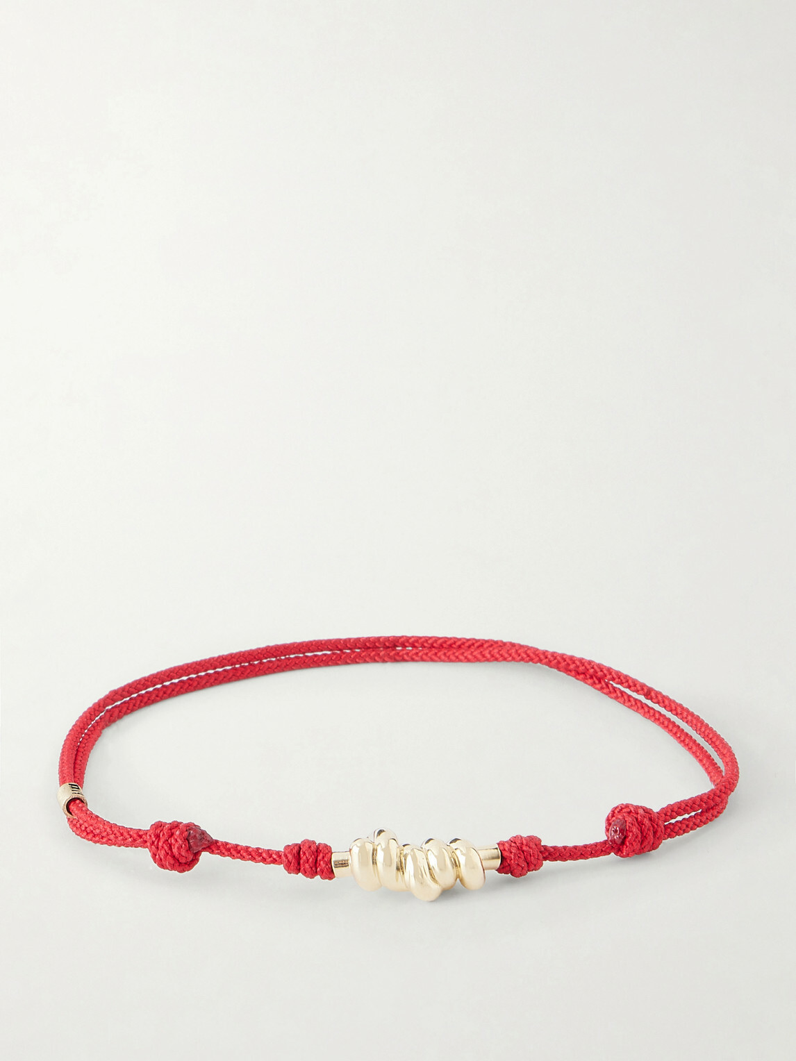 Luis Morais - 14-Karat Gold On A Cord Bracelet
