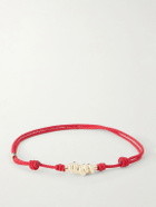 Luis Morais - 14-Karat Gold On A Cord Bracelet