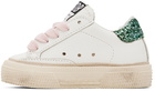 Golden Goose Baby White May Sneakers