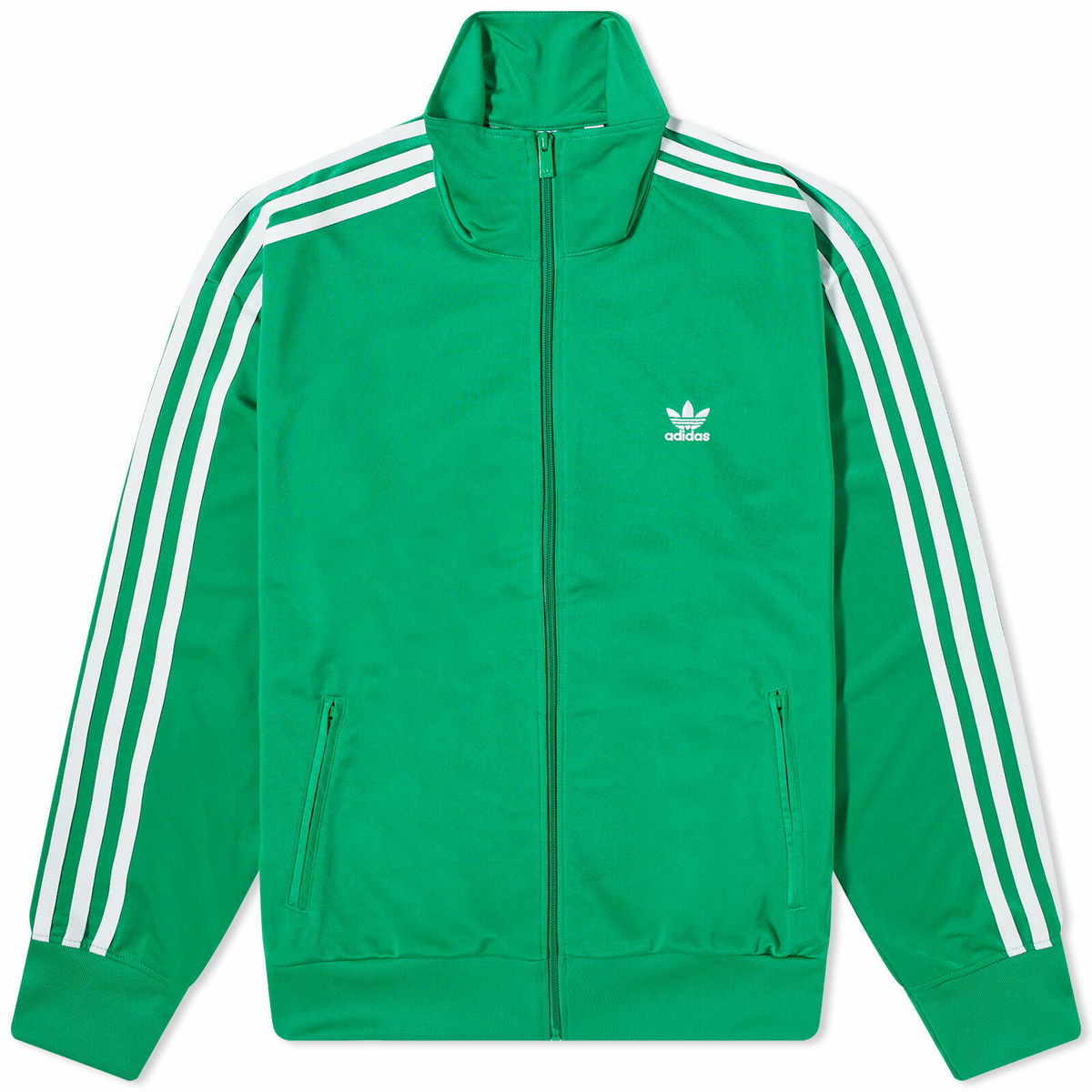 Adidas Men's Firebird Track Top in Green adidas