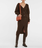 Alanui - Ribbed-knit alpaca wool-blend wrap skirt