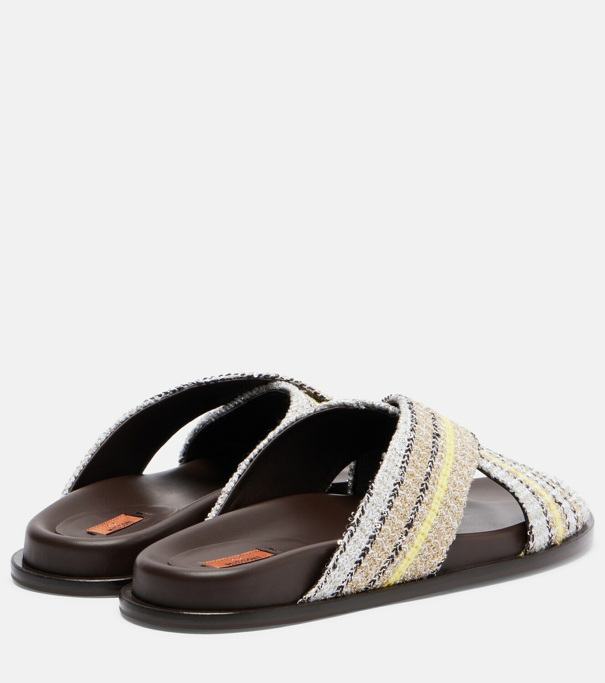 Missoni Viola striped lamé sandals