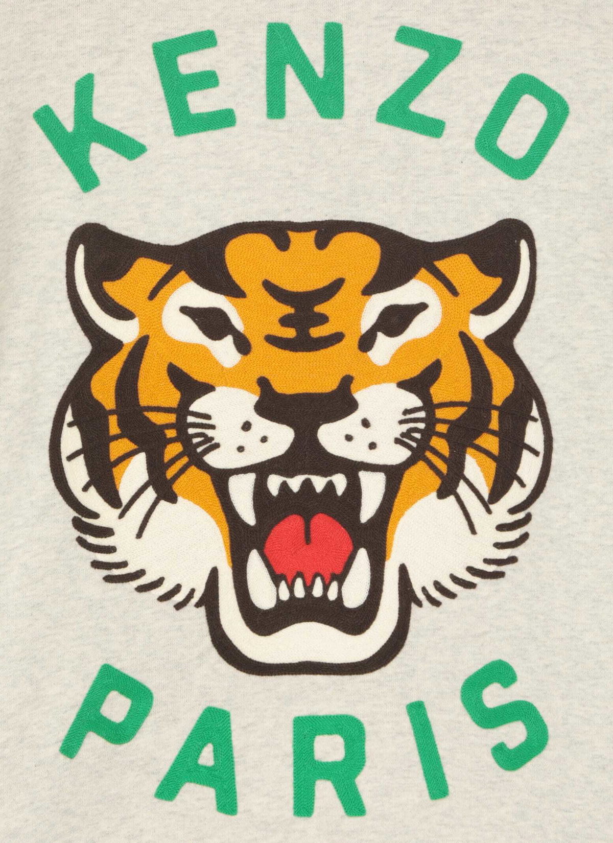 Kenzo Pale Grey Cotton Sweatshirt
