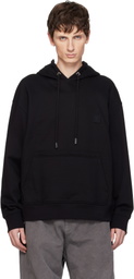 WOOYOUNGMI Black Flower Back Logo Hoodie