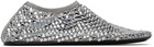 Christopher Esber Silver Minette Bezeled Flats