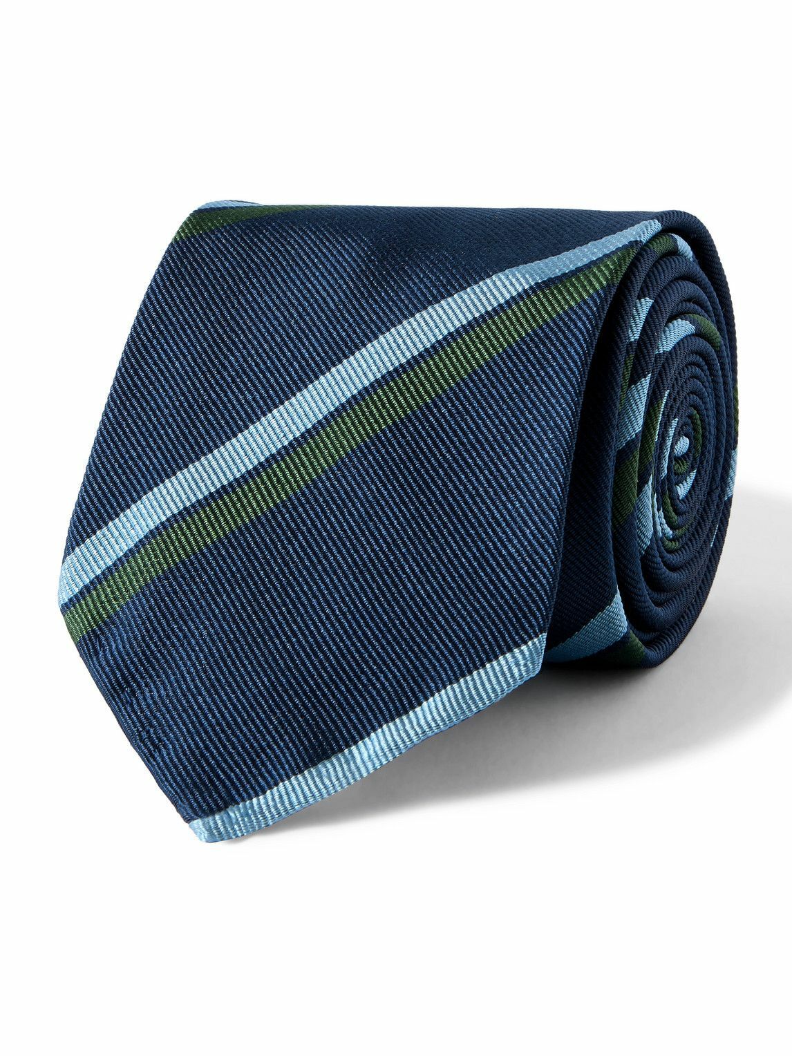 Sid Mashburn - 8cm Striped Silk-Twill Tie
