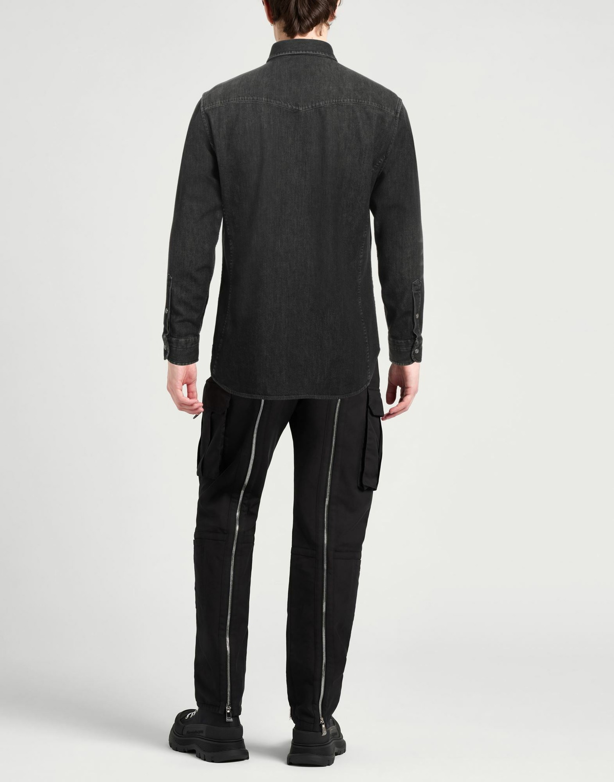 Tom Ford Mens Denim shirt in Black