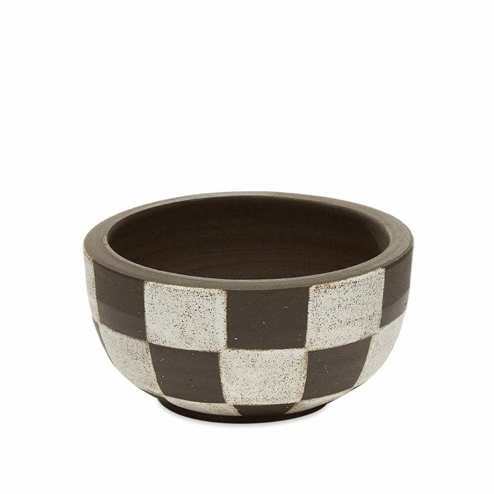 Photo: Mellow Ceramics Incense Bowl - Small in D.Brown Painted Check
