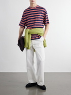 Jil Sander - Striped Cotton-Jersey T-Shirt - Red