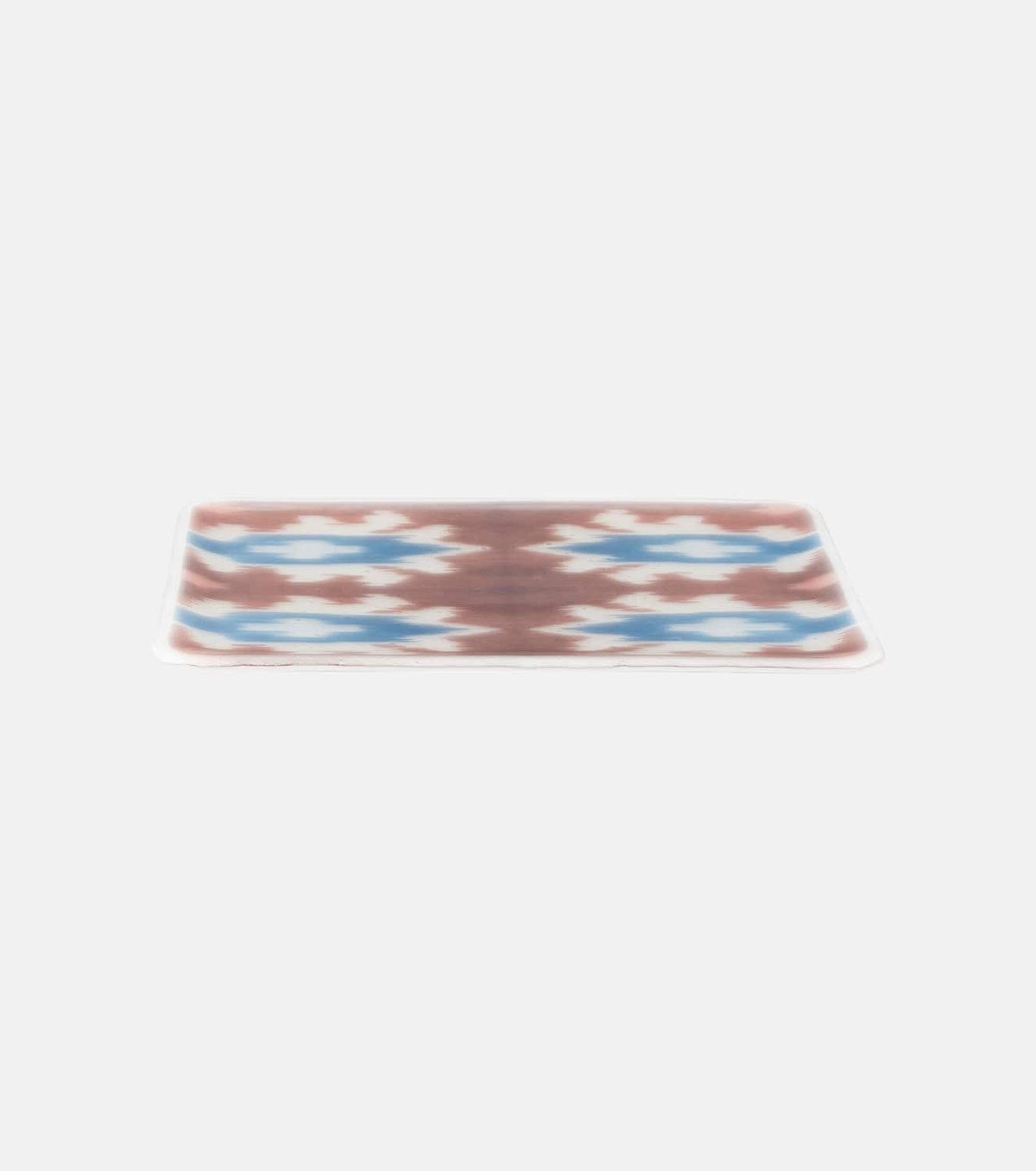 Les-Ottomans Ikat glass tray