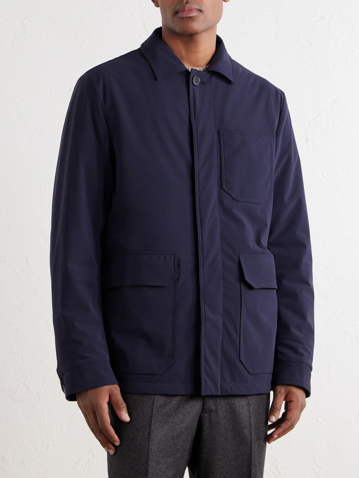 N.PEAL - Shell Jacket - Blue