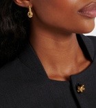 Bottega Veneta Knot gold-plated hoop earrings