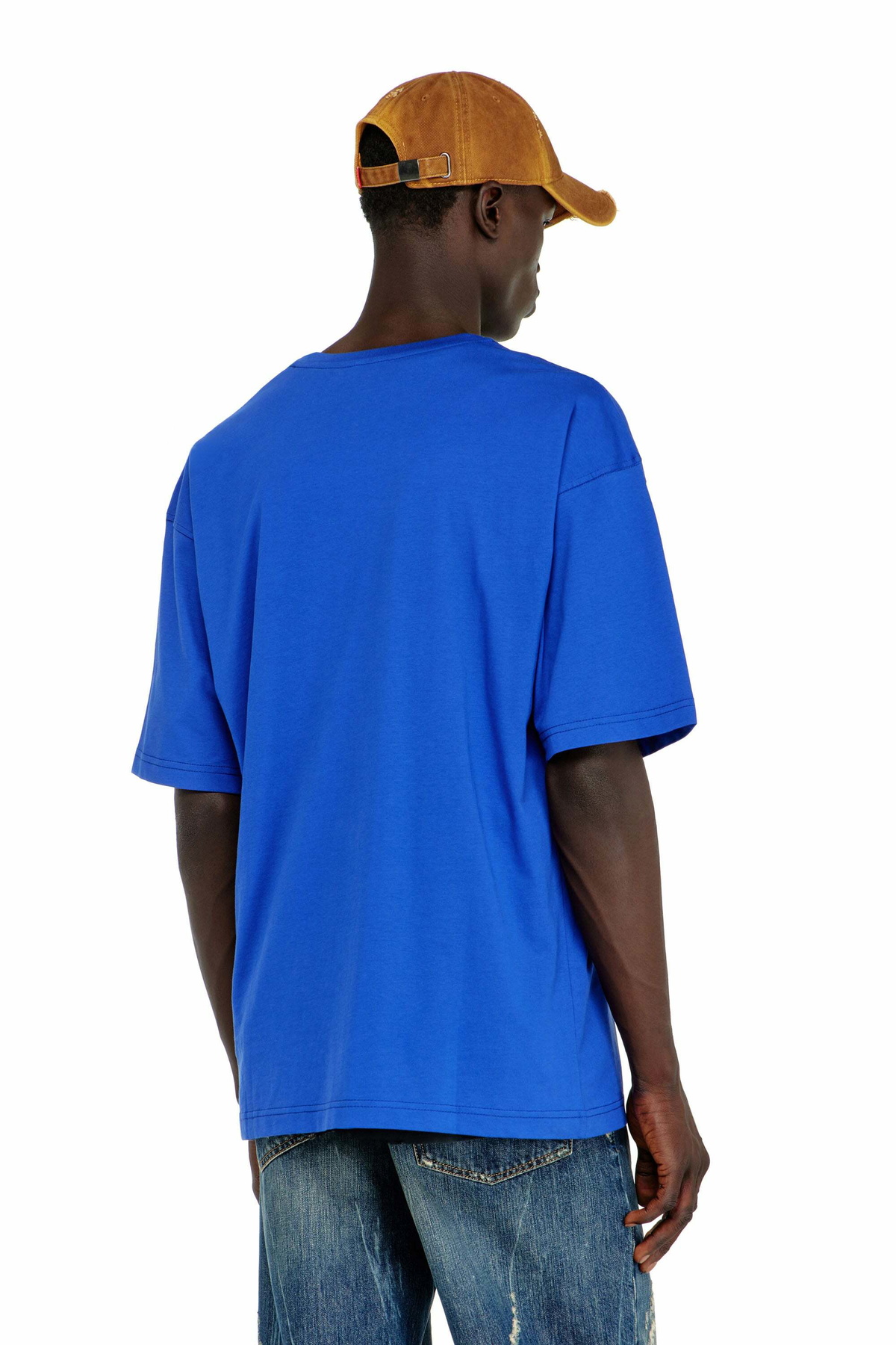 Diesel Cotton T-shirt with bold logo print - T-Shirts Mens in Multicolor