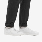 Fred Perry Authentic Men's Spencer Leather Sneakers in White/Silver