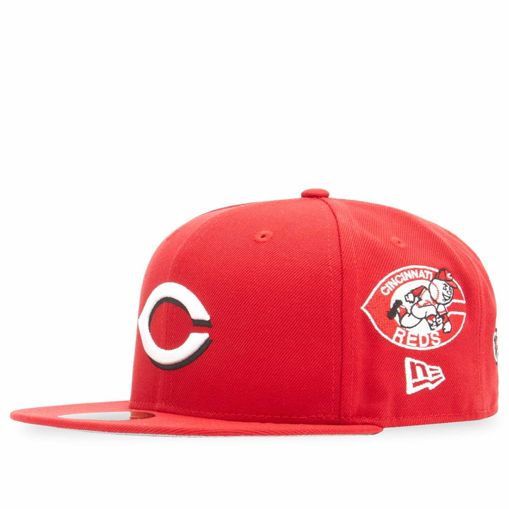 Photo: New Era Cincinnati Reds Patch Embroidery 59Fifty Cap in Red