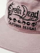 Brain Dead - Logo-Embroidered Cotton-Velvet Cap
