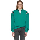 Enfants Riches Deprimes Green Half-Zip Polo