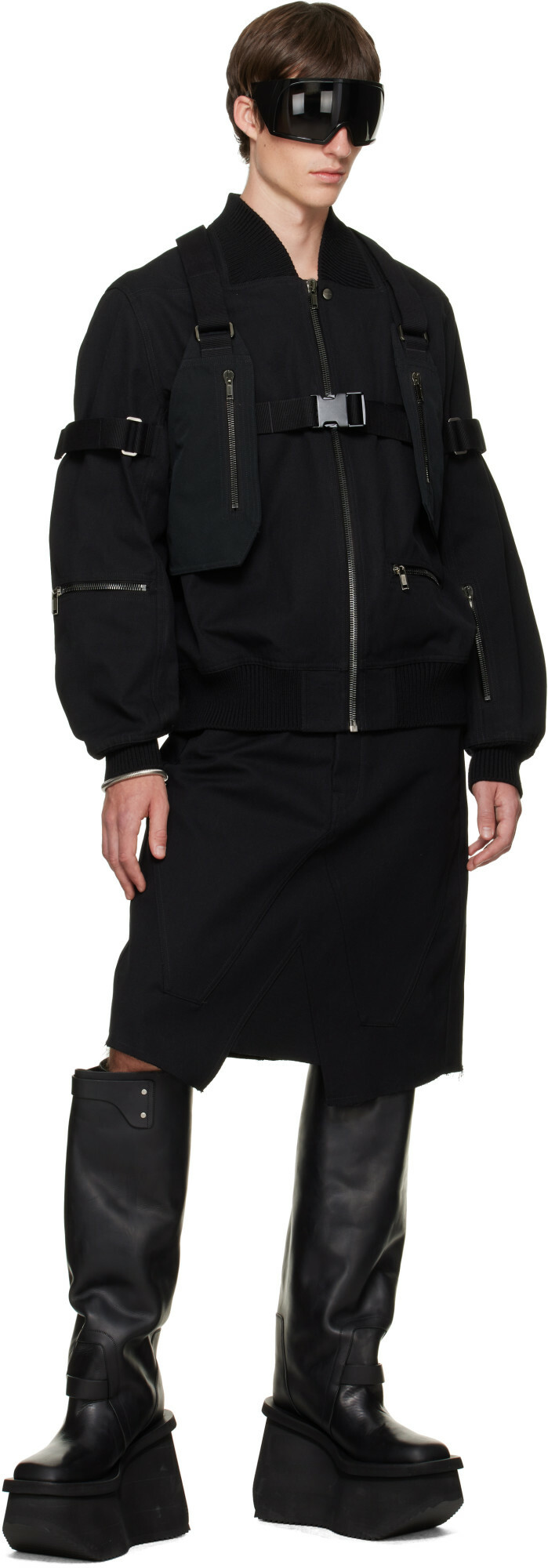 Rick Owens Black Tower Skirt