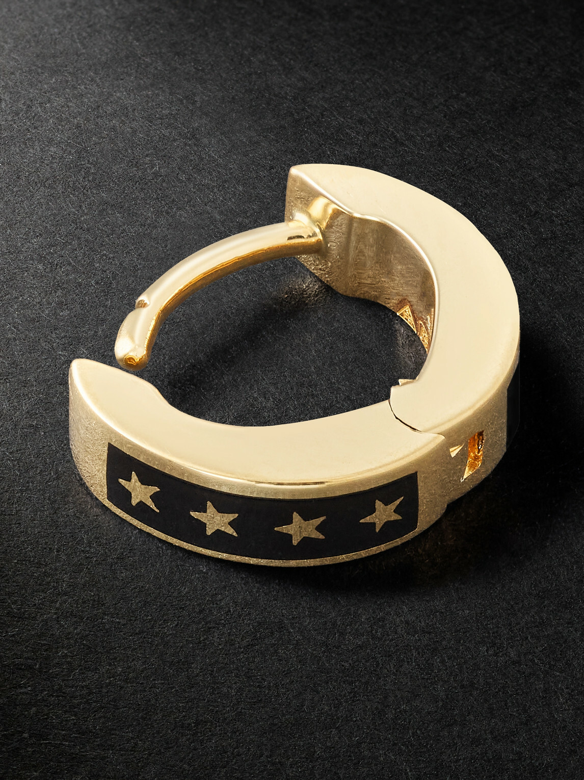 Foundrae - Resilience Tenet 18-Karat Gold Ceramic Earring