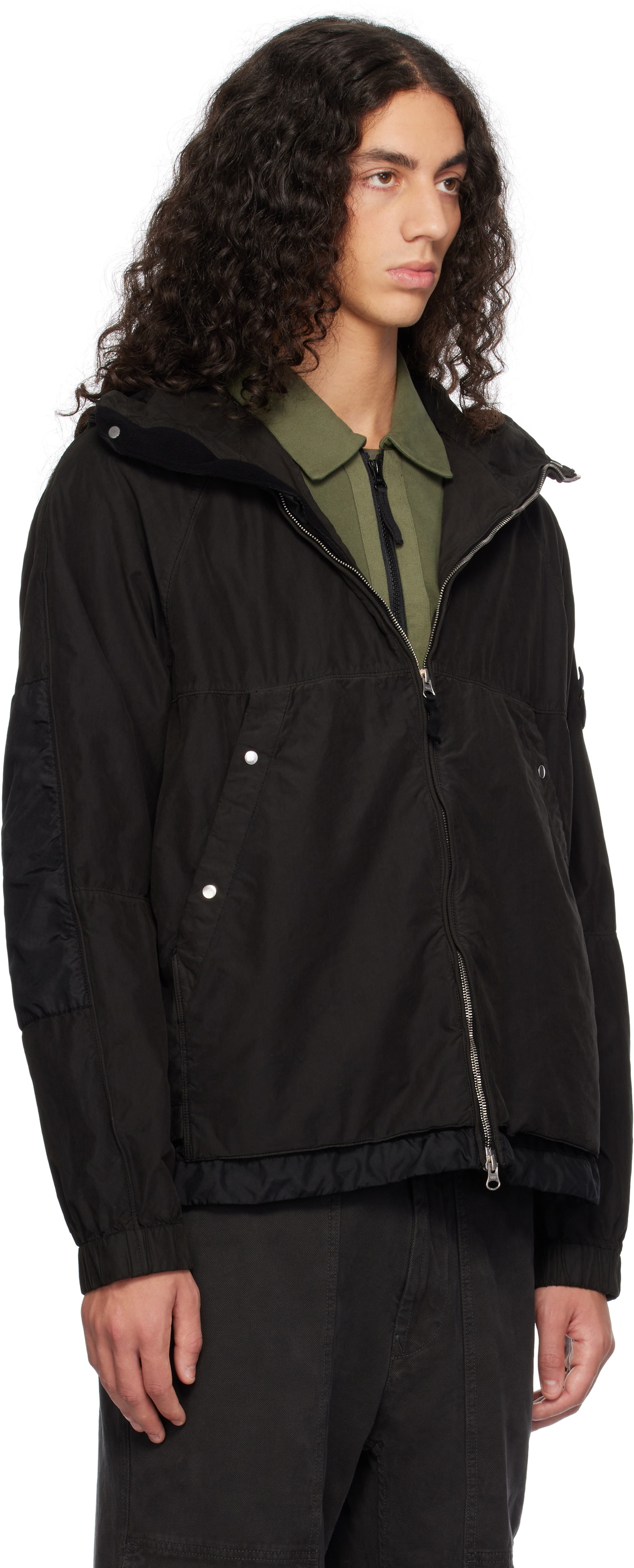 Stone Island Black 410M3 David Light-TC Jacket Stone Island